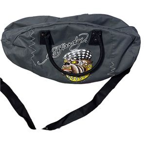 Ed Hardy duffle bag 
Double handle and long strap 
Grey